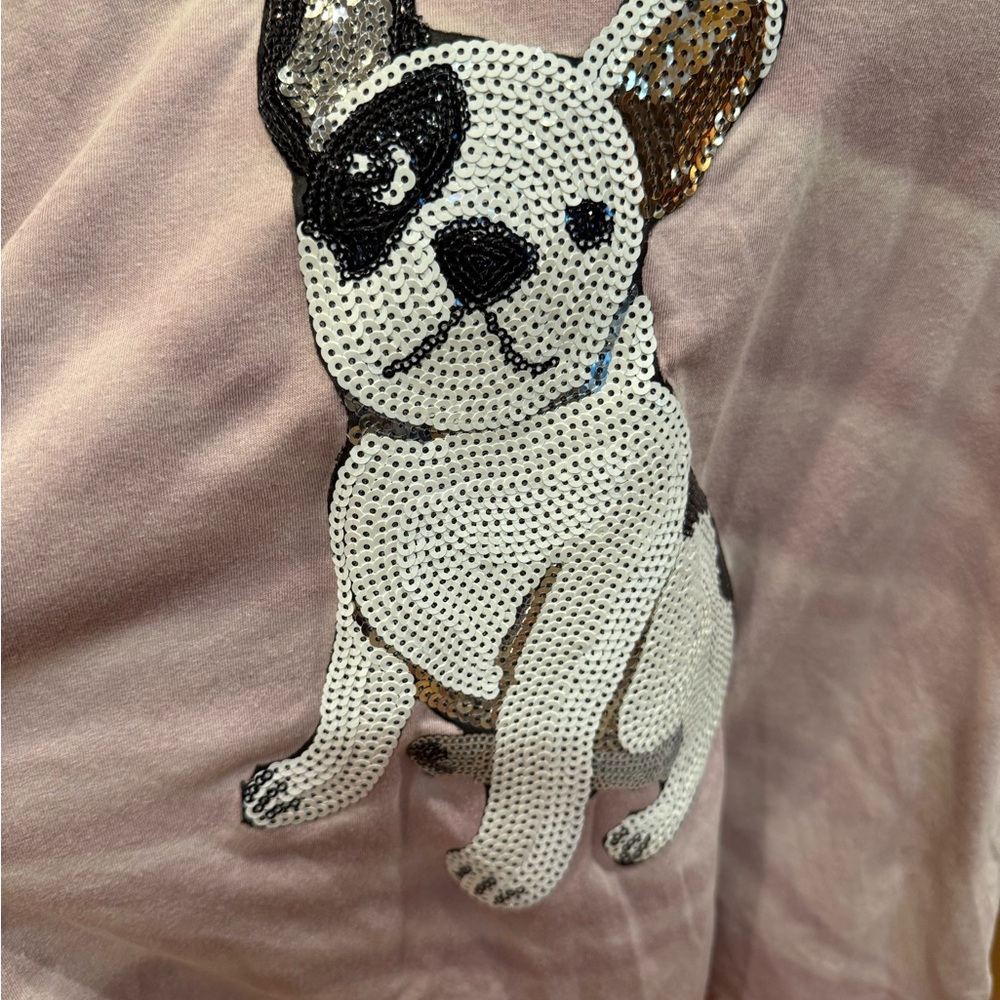 Vintage Light Pink French Bulldog Hoodie - Picture 2 of 10